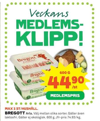 Coop Extra Bregott erbjuda