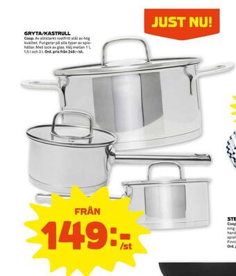 Stora Coop Gryta/kastrull erbjuda