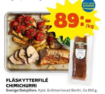 Fläskytterfilé chimichurri