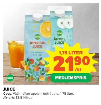 Coop Extra Juice erbjuda