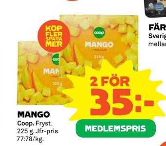 Coop Extra Mango erbjuda
