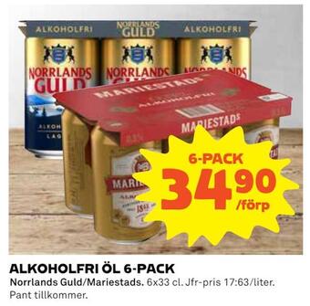 Coop Extra Alkoholfri öl 6-pack erbjuda