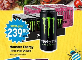 Eurocash Monster energy erbjuda