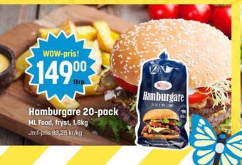 Eurocash Hamburgare 20-pack erbjuda