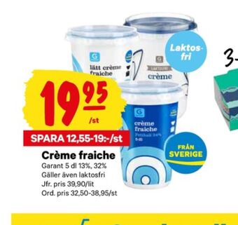 City Gross Garant crème fraiche erbjuda