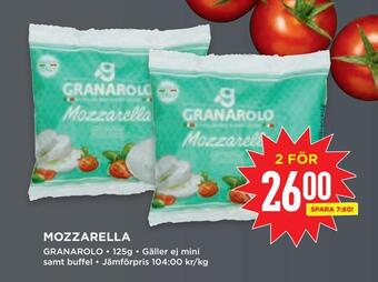 Willys Mozzarella erbjuda