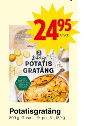 Matöppet Garant potatisgratäng erbjuda