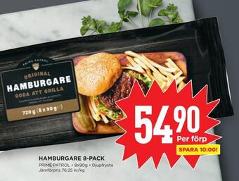 Willys Hamburgare 8-pack erbjuda