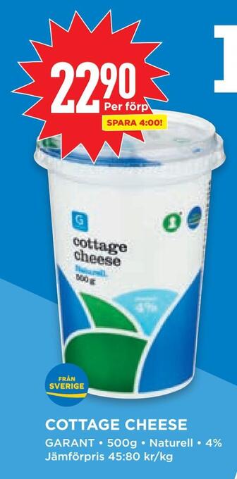 Willys Cottage cheese erbjuda