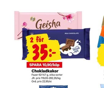 City Gross Geisha chokladkaka erbjuda