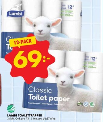 ÖoB Classic toalettpapper erbjuda