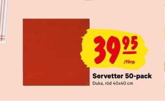 City Gross Duka servetter erbjuda