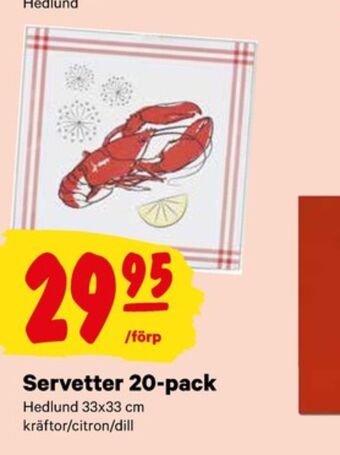 City Gross Hedlundgruppen servetter erbjuda