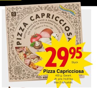 Matöppet Garant pizza erbjuda