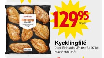 Matöppet Eldorado kycklingfilé erbjuda