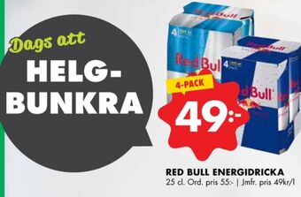 ÖoB Red bull energidryck erbjuda