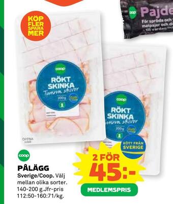 Coop Pålägg erbjuda