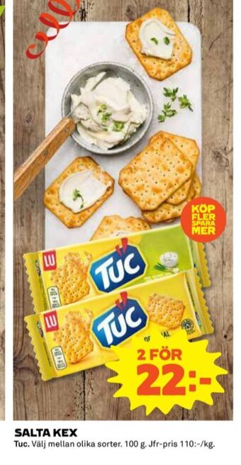 Coop Tuc smörgåskex erbjuda