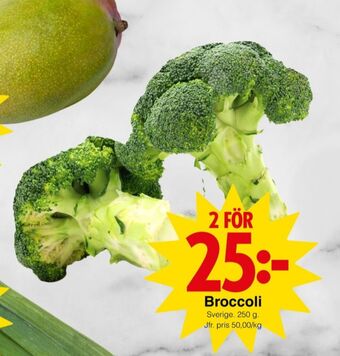Matöppet Stjärnägg broccoli erbjuda