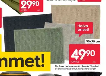 Rusta Elsa form badrumsmattor erbjuda
