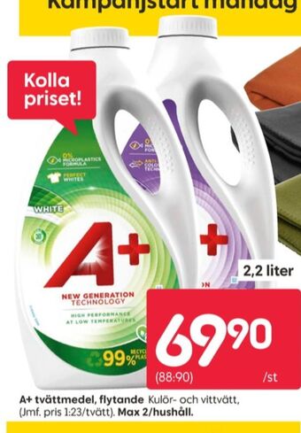 A+ tvättmedel flytande