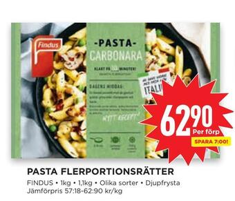 Willys Pasta flerportionsrätter erbjuda