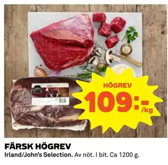 Coop Färsk högrev erbjuda