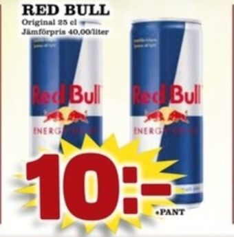 Matdax Red bull energidryck erbjuda