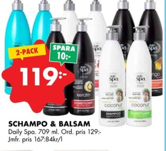 ÖoB Daily spa shampoo erbjuda