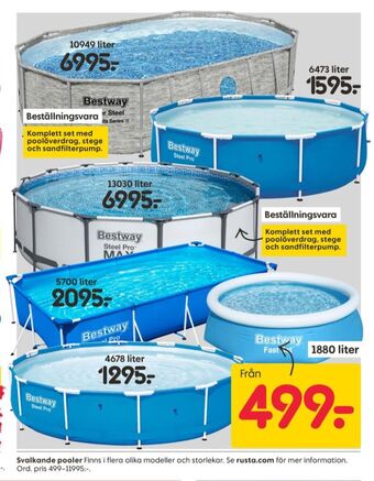 Rusta Bestway pool erbjuda