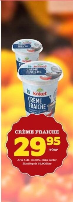 Matdax Arla köket crème fraiche erbjuda