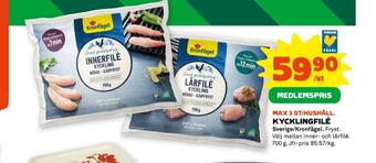 Stora Coop Kronfågel kycklinginnerfilé erbjuda