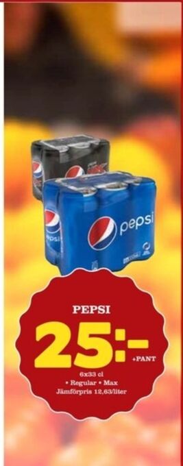 Matdax Pepsi läskedryck erbjuda