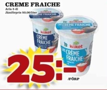 Matdax Arla köket crème fraiche erbjuda