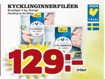 Matdax Kronfågel kycklinginnerfilé erbjuda