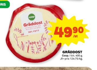 Stora Coop Coop gräddost erbjuda