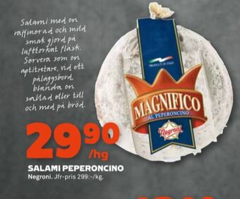 Stora Coop Negroni salami erbjuda