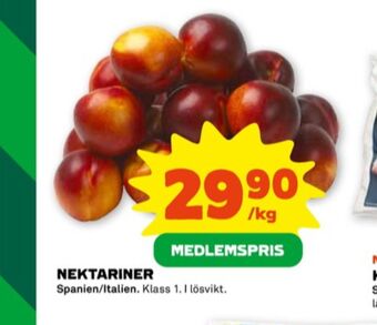 Stora Coop Coop nektariner erbjuda