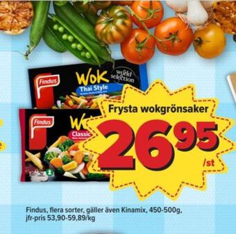 Östenssons Findus grönsaker erbjuda