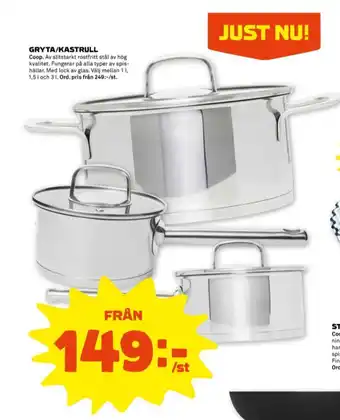 Stora Coop Coop grytor erbjuda