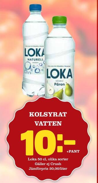 Nya Pulsen Kolsyrat vatten erbjuda