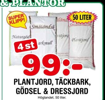 Nya Pulsen Plantjord, täckbark, gödsel & dressjord erbjuda