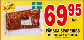 Nya Pulsen Färska spareribs erbjuda