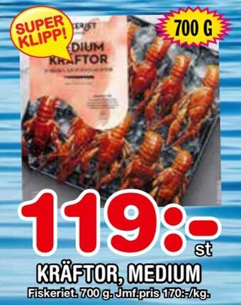 Nya Pulsen Kräftor, medium erbjuda