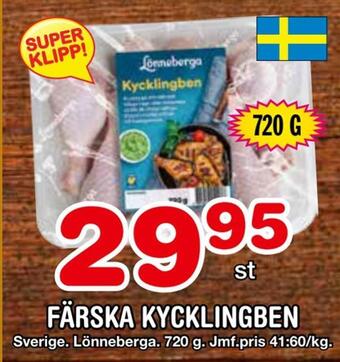 Nya Pulsen Färska kycklingben erbjuda