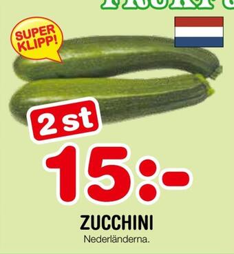 Nya Pulsen Zucchini erbjuda