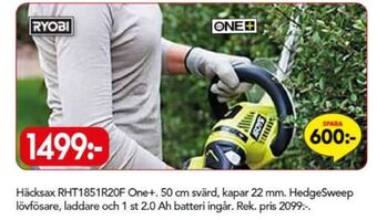 Bo Ohlsson Ryobi häcksax erbjuda