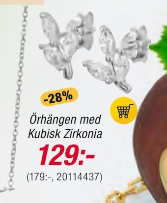 Guldfynd Örhängen med kubisk zirkonia erbjuda