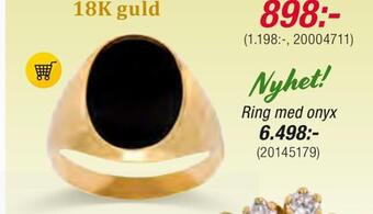 Guldfynd Ring med onyx erbjuda