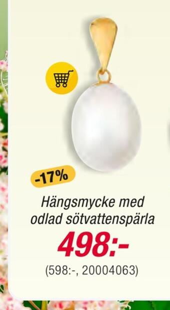 Guldfynd Hängsmycke med odlad sötvattenspärla erbjuda